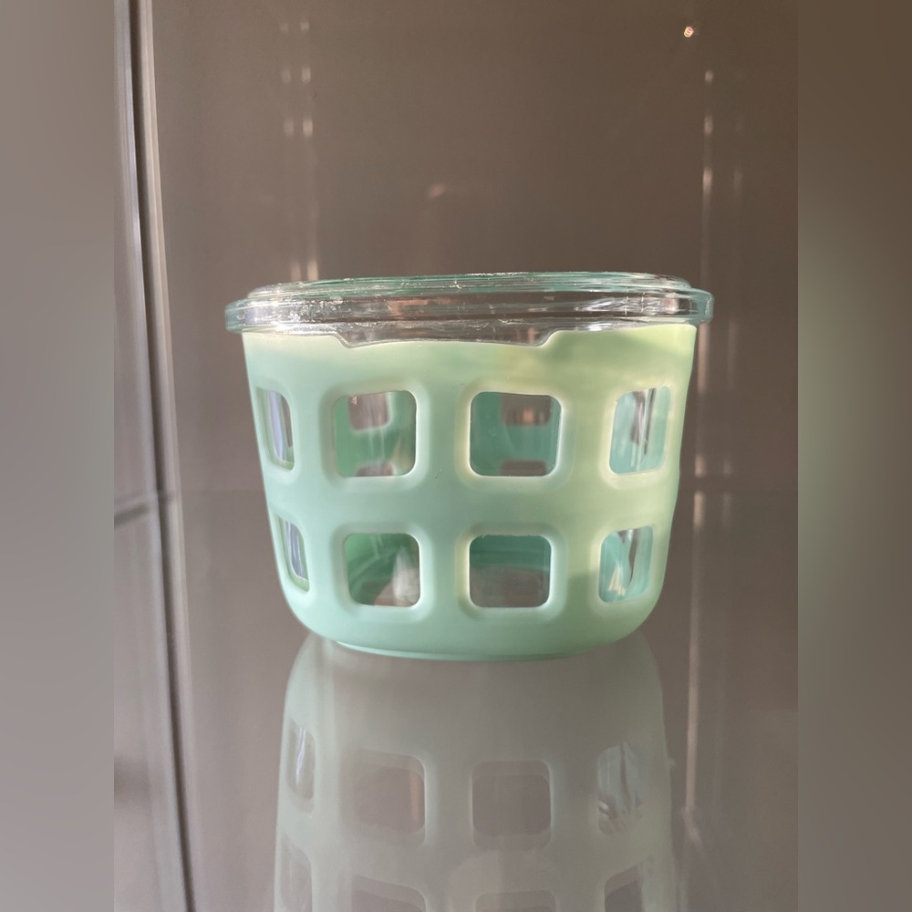 Mint Green Ello Glass Storage Container